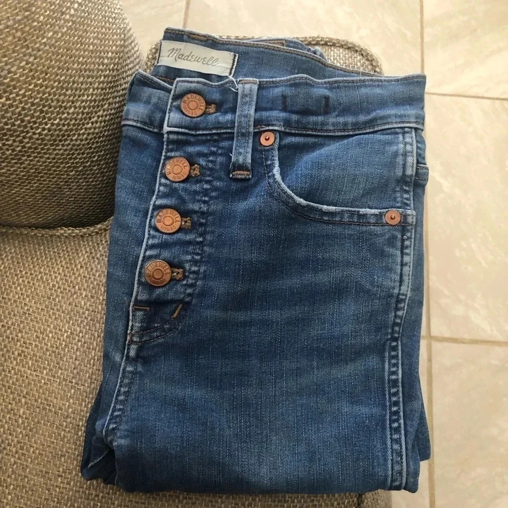Madewell 10" High-Rise Skinny Jeans Size 25 - Picture 2 of 4